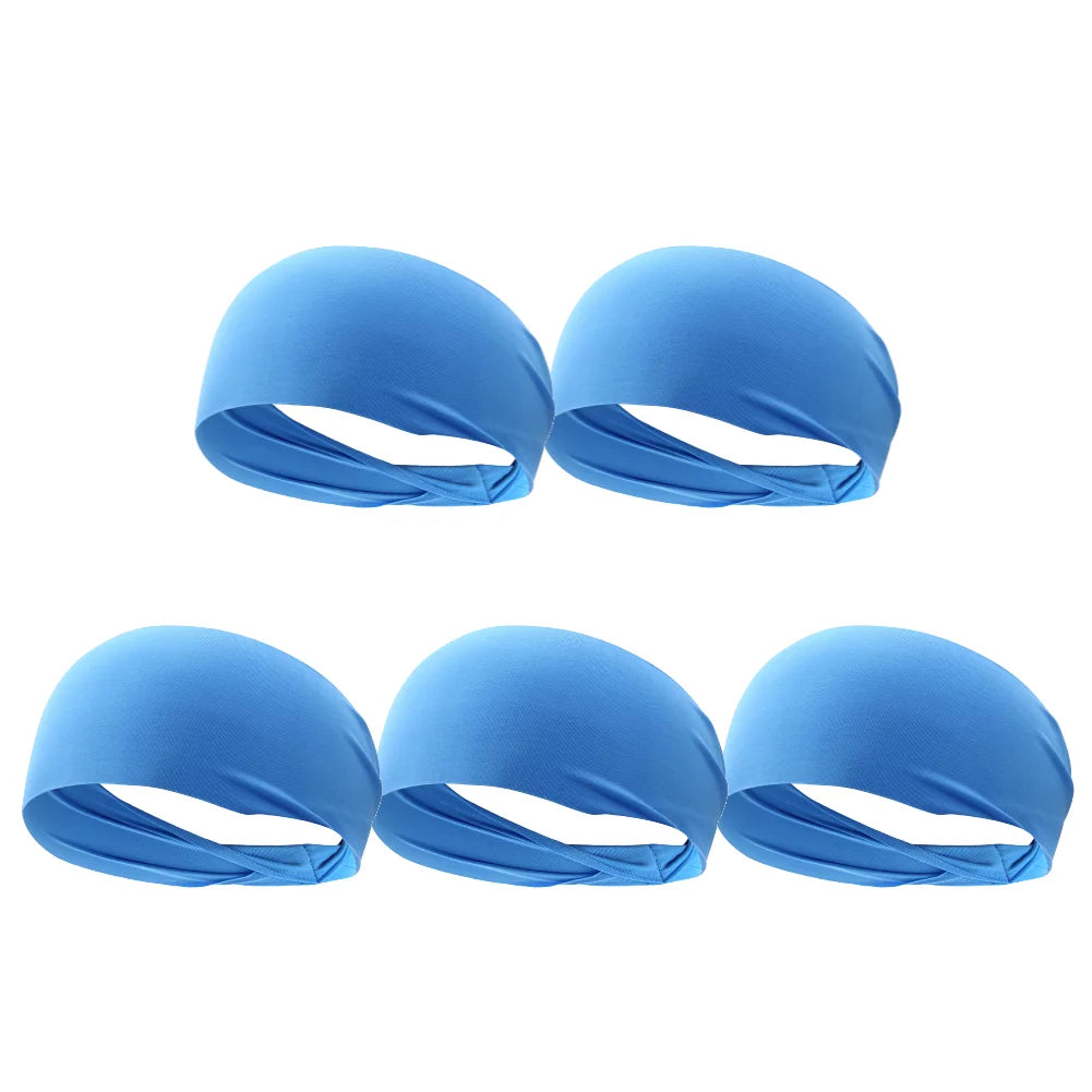 Quick-Dry Sports Headband – Elastic Sweat-Absorbing Fitness Hair Band (1PC)