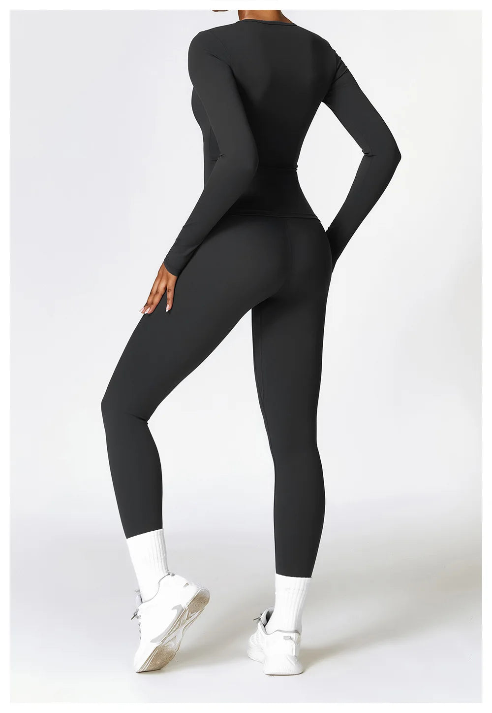 Women’s Long Sleeve Yoga & Fitness Top – Winter Sports Shirt