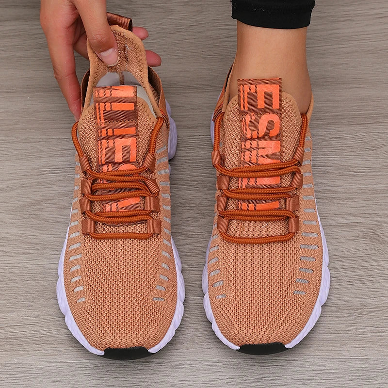 Women’s Lightweight Mesh Sports Shoes – Breathable Soft Sole Running & Walking Sneakers