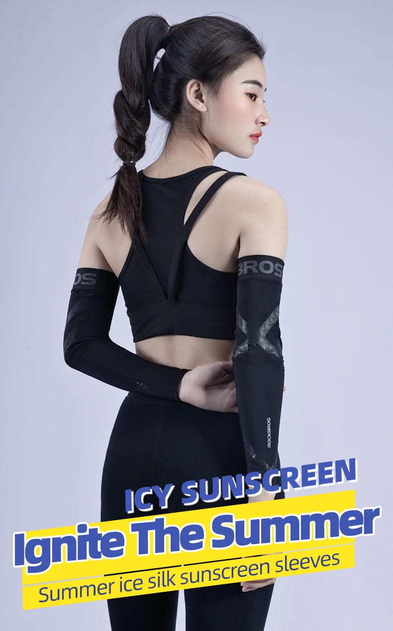 UV Protection Arm Sleeves – Breathable Quick-Dry Cooling Sports Sleeves