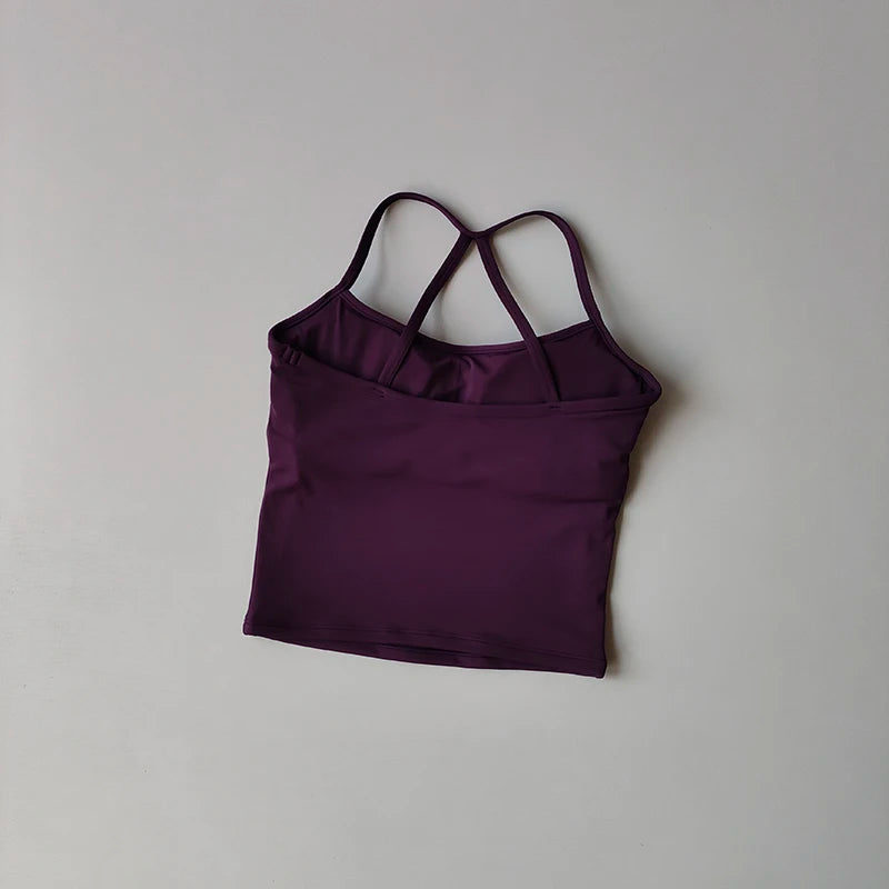 Women’s Yoga & Gym Halter Top Set – Seamless High-Waist Shorts & Backless Bra