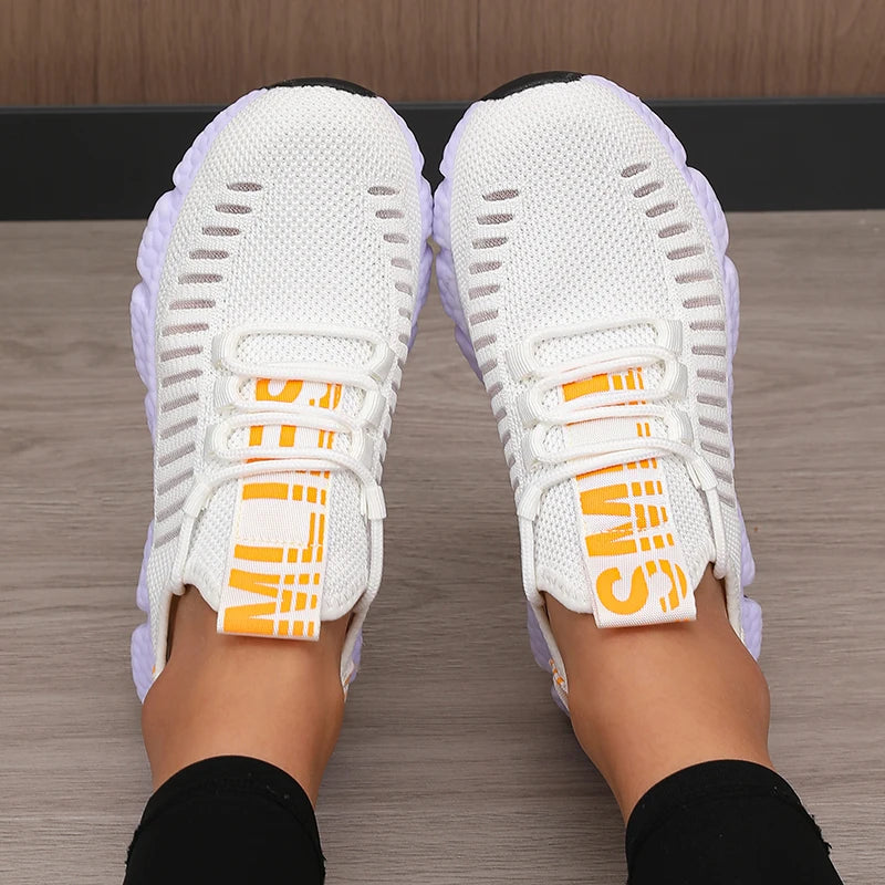 Women’s Lightweight Mesh Sports Shoes – Breathable Soft Sole Running & Walking Sneakers