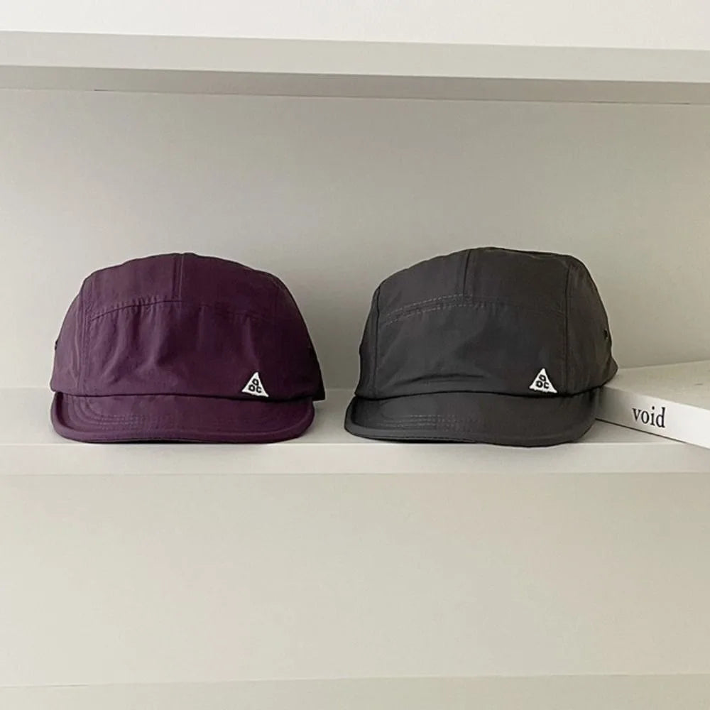Retro Quick-Dry Short Brim Baseball Cap – Unisex Outdoor Sun Protection Hat