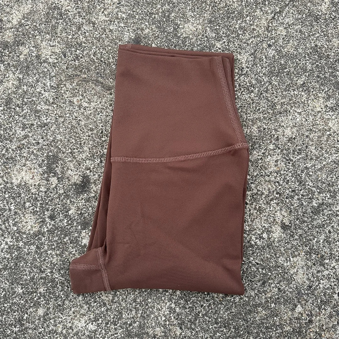 Women’s High-Waist Yoga Leggings – Solid Color Pocket Sports Cropped Pants