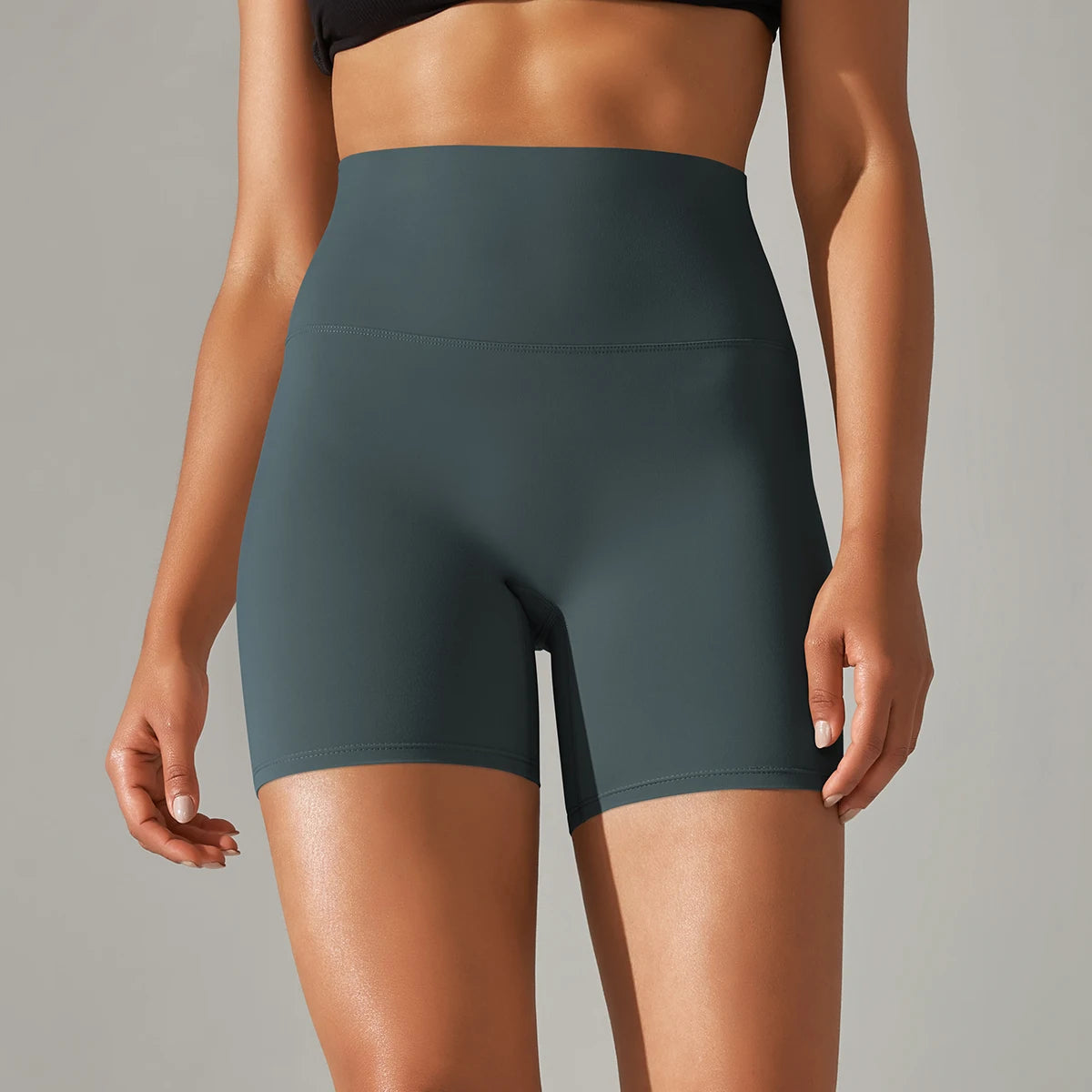 Women’s High-Waist Yoga & Fitness Shorts – Breathable Summer Workout Gym Shorts