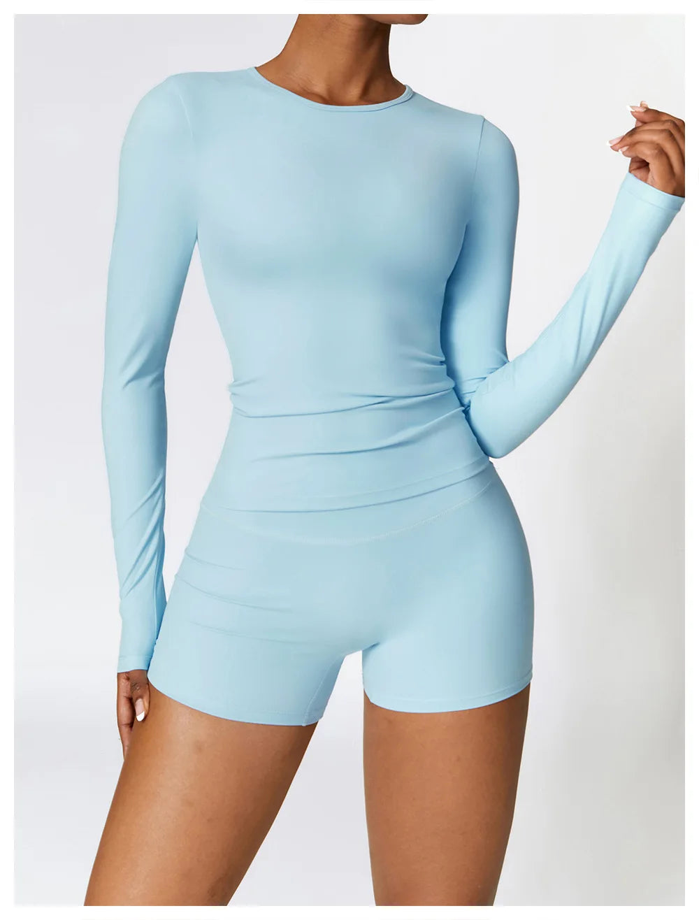 Women’s Long Sleeve Yoga & Fitness Top – Winter Sports Shirt
