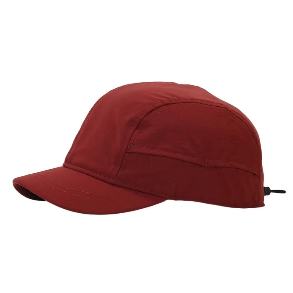 Retro Quick-Dry Short Brim Baseball Cap – Unisex Outdoor Sun Protection Hat