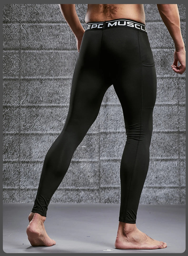 Men’s Compression Sport Pants – Tight Fitness Running & Gym Leggings