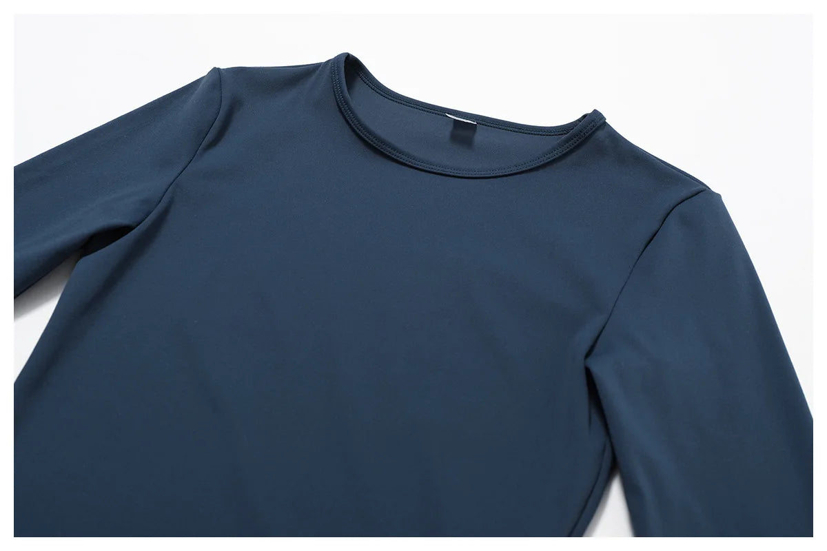 Women’s Long Sleeve Yoga & Fitness Top – Winter Sports Shirt