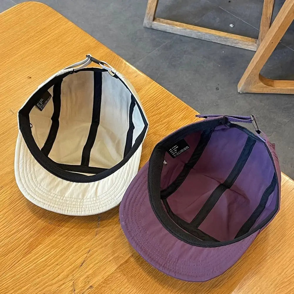 Retro Quick-Dry Short Brim Baseball Cap – Unisex Outdoor Sun Protection Hat