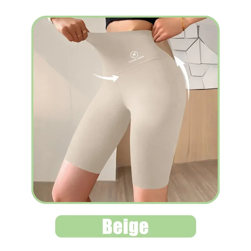 Women’s High-Waist Fitness Shorts – Push-Up Gym & Yoga Leggings