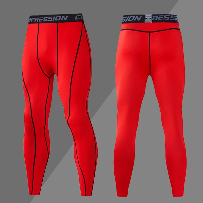 Men’s Compression Sport Pants – Tight Fitness Running & Gym Leggings