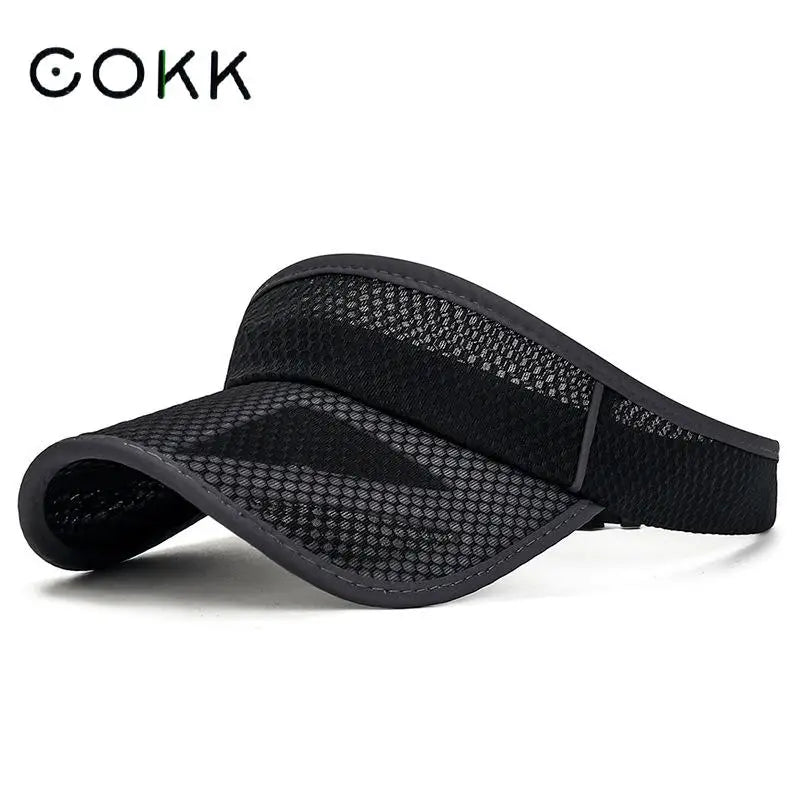 Men’s Summer Sports Sun Visor Hat – Adjustable UV Protection Running Cap