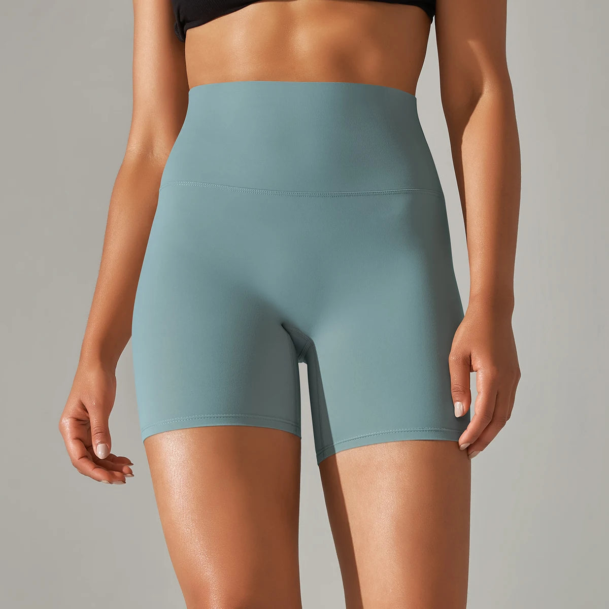 Women’s High-Waist Yoga & Fitness Shorts – Breathable Summer Workout Gym Shorts