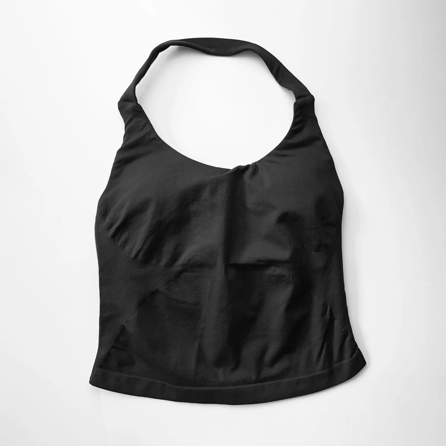 Women’s Gym Halter Top – Longline Strappy Padded Sports Tank