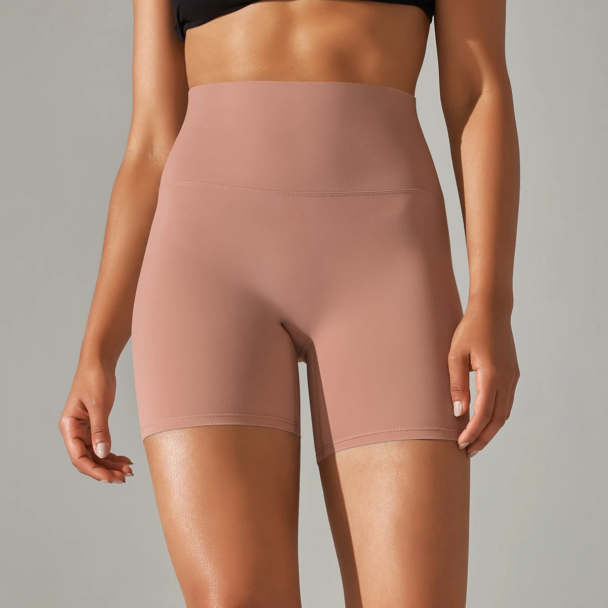 Women’s High-Waist Yoga & Fitness Shorts – Breathable Summer Workout Gym Shorts