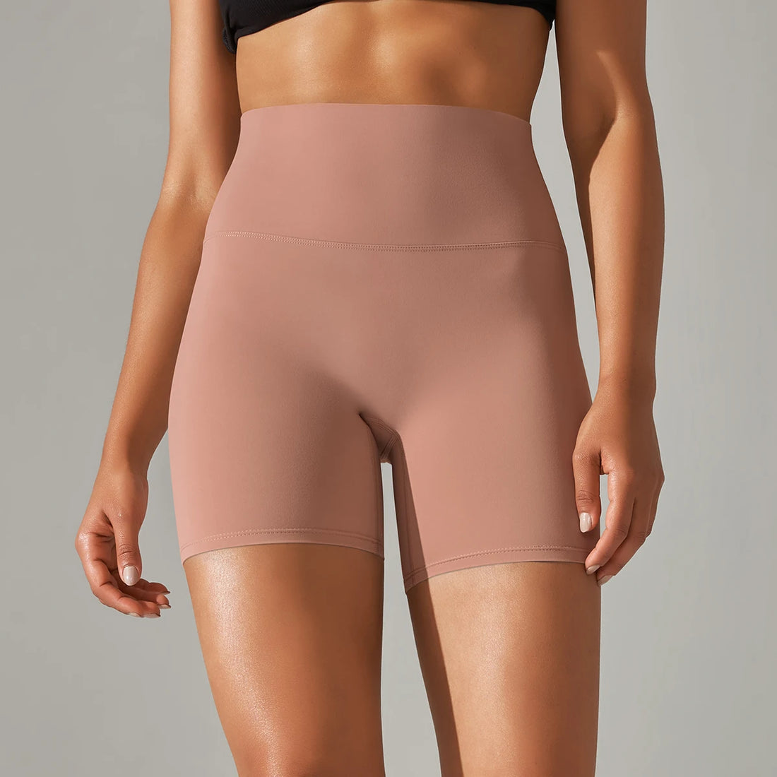 Women’s High-Waist Yoga & Fitness Shorts – Breathable Summer Workout Gym Shorts