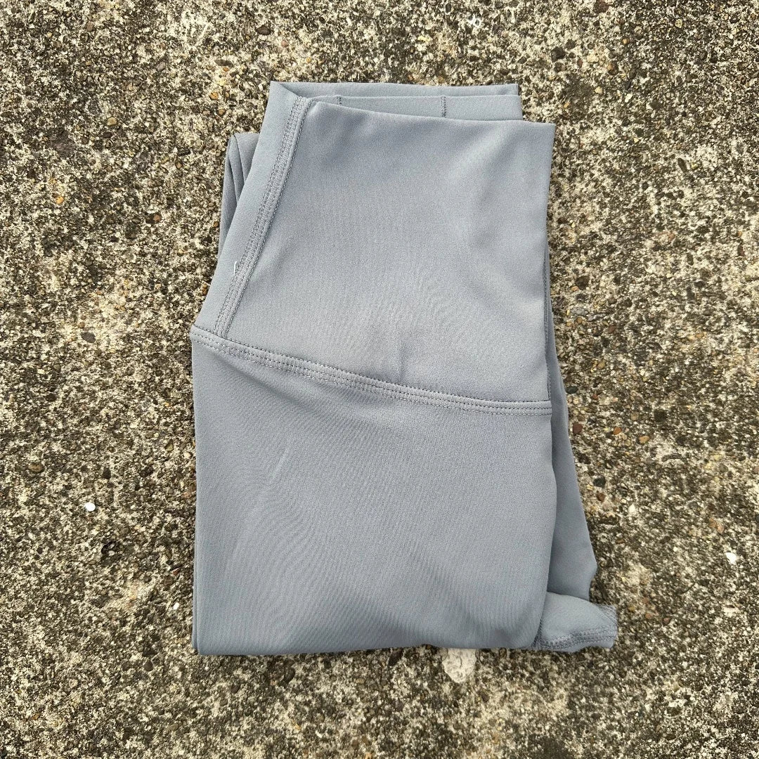 Women’s High-Waist Yoga Leggings – Solid Color Pocket Sports Cropped Pants