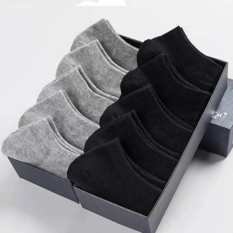 Women’s Breathable Cotton Ankle Socks – Solid Color Boat Sports Socks