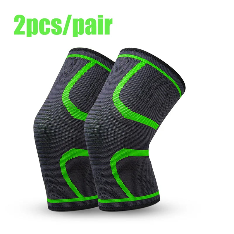 Elastic Compression Knee Support – Sports Knee Brace for Running & Training (1/2PCS)