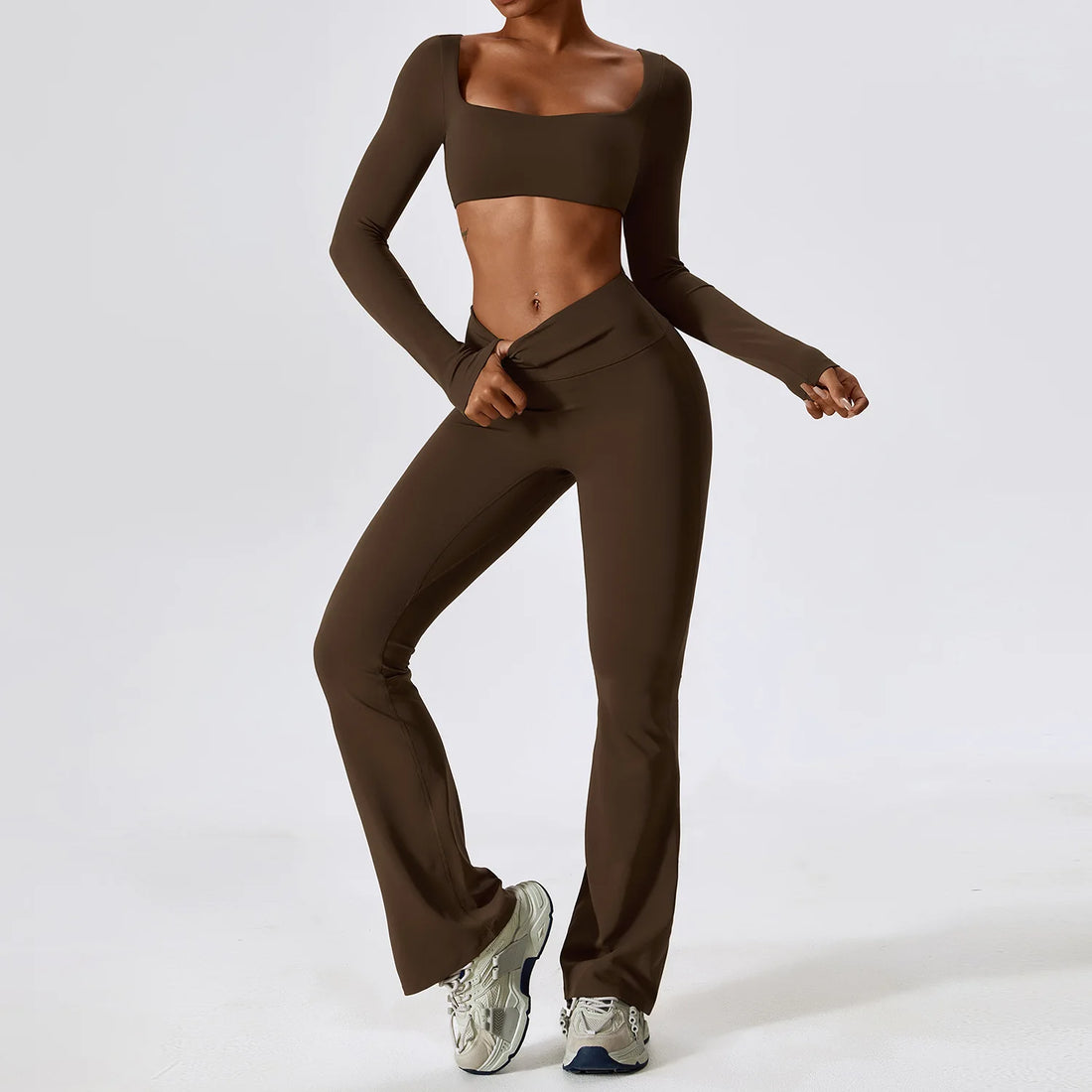 2PCS Seamless Women’s Yoga Set – Sports Bra & Leggings