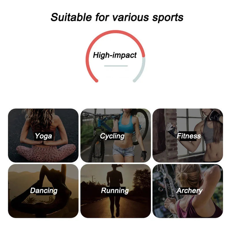 Women’s Dynamic Strappy Sports Bra – High Support Push-Up Fitness Tank Top
