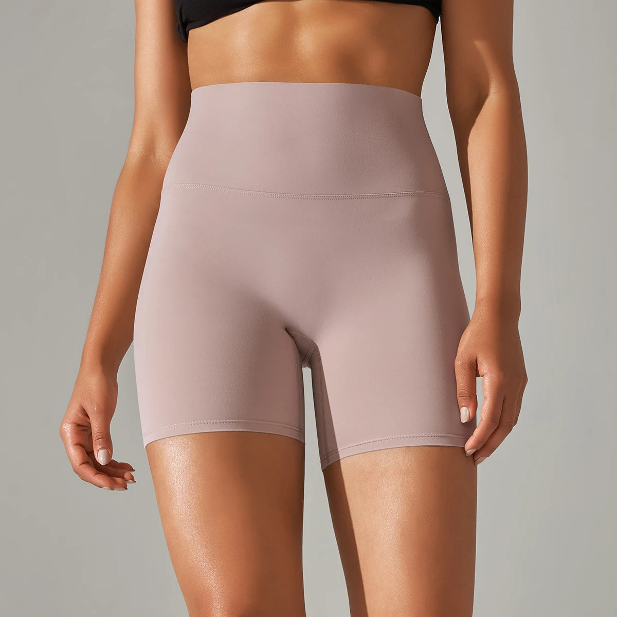 Women’s High-Waist Yoga & Fitness Shorts – Breathable Summer Workout Gym Shorts