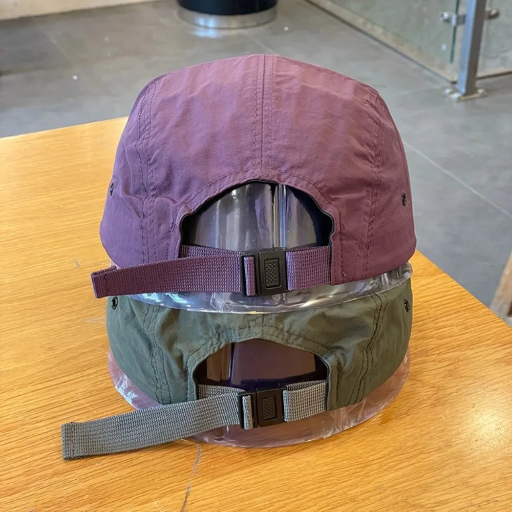 Retro Quick-Dry Short Brim Baseball Cap – Unisex Outdoor Sun Protection Hat