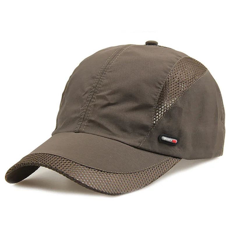 Unisex Summer Sports Baseball Cap – Quick-Dry Mesh Snapback Hat