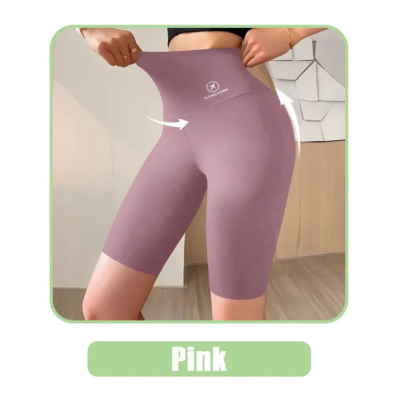 Women’s High-Waist Fitness Shorts – Push-Up Gym & Yoga Leggings