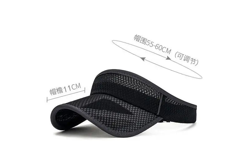 Men’s Summer Sports Sun Visor Hat – Adjustable UV Protection Running Cap
