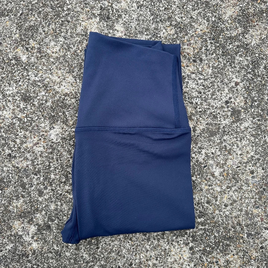 Women’s High-Waist Yoga Leggings – Solid Color Pocket Sports Cropped Pants