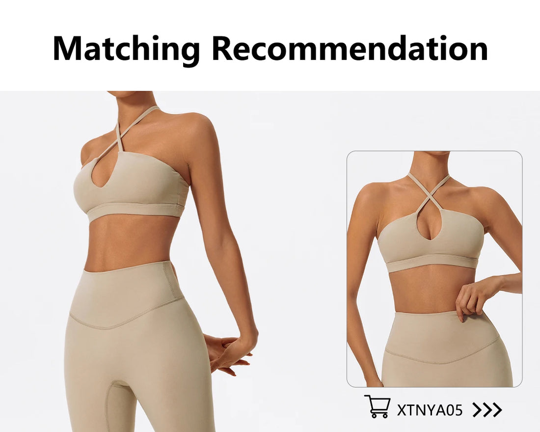 Two-Piece Women’s Sports Set – Cross-Front Yoga & Gym Outfit