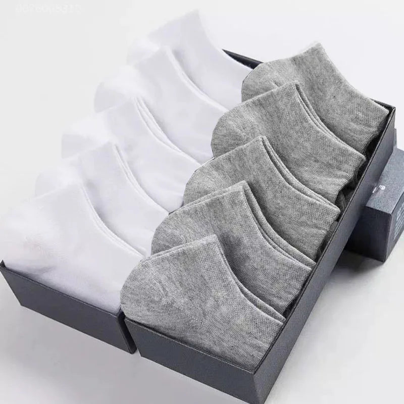 Women’s Breathable Cotton Ankle Socks – Solid Color Boat Sports Socks