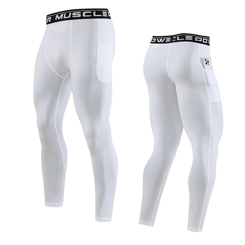Men’s Compression Sport Pants – Tight Fitness Running & Gym Leggings