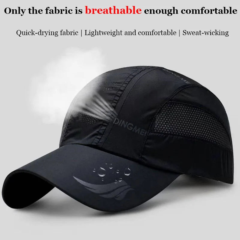 Unisex Summer Sports Baseball Cap – Quick-Dry Mesh Snapback Hat