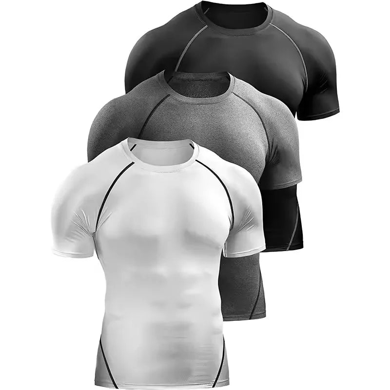 Men’s Compression T-Shirt – Quick Dry Athletic Gym & Running Tee