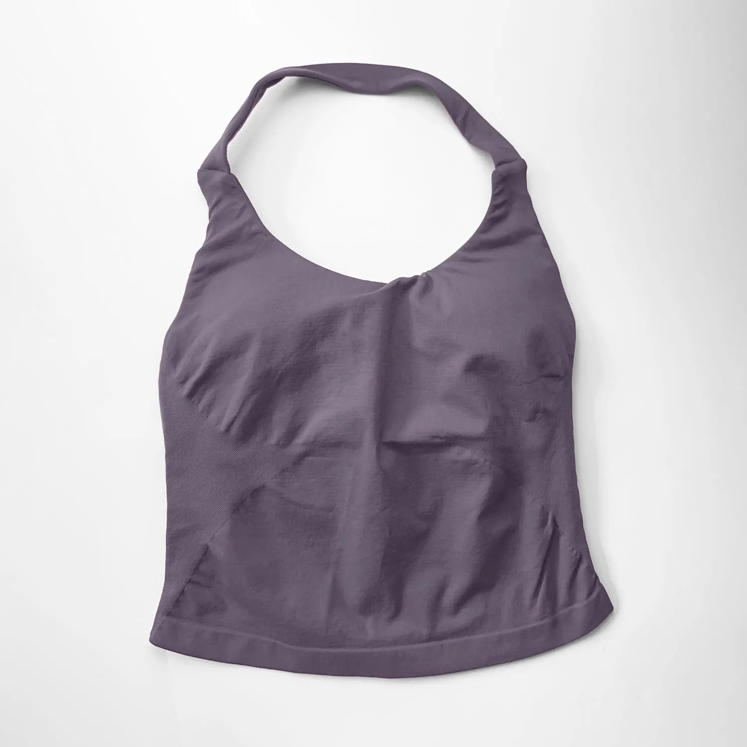 Women’s Gym Halter Top – Longline Strappy Padded Sports Tank