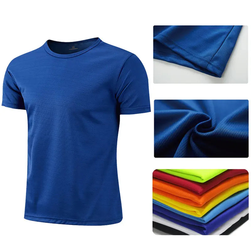 Unisex Quick-Dry Sports T-Shirt – Breathable Gym & Running Fitness Tee