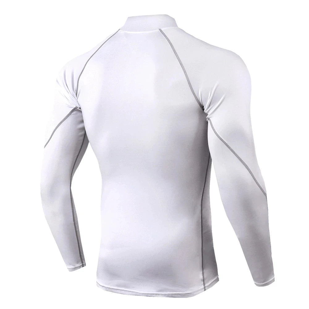 Men’s Long Sleeve Compression T-Shirt – Bodybuilding & Gym Rashguard