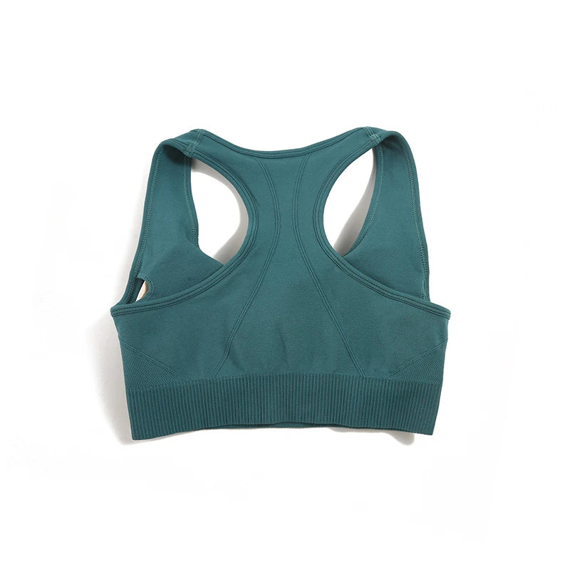 2-Piece Seamless Yoga Set for Women – High Waist Leggings & Sports Bra Gym Outfit