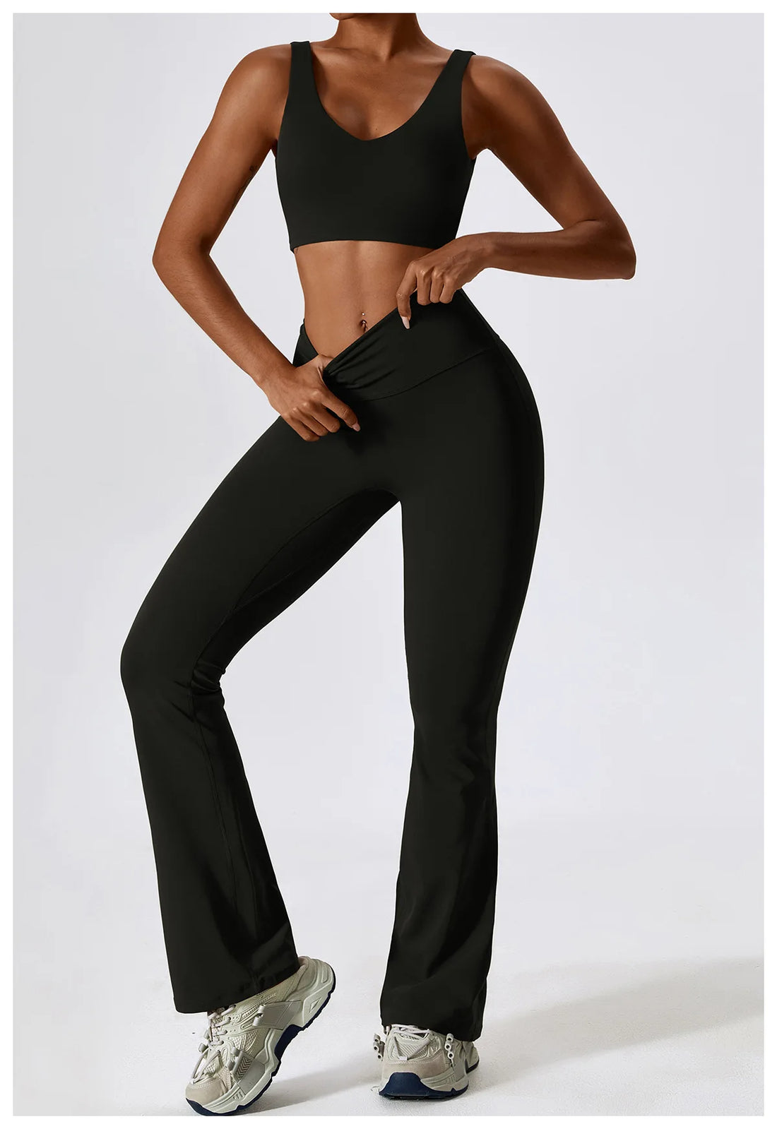 2PCS Seamless Women’s Yoga Set – Sports Bra & Leggings