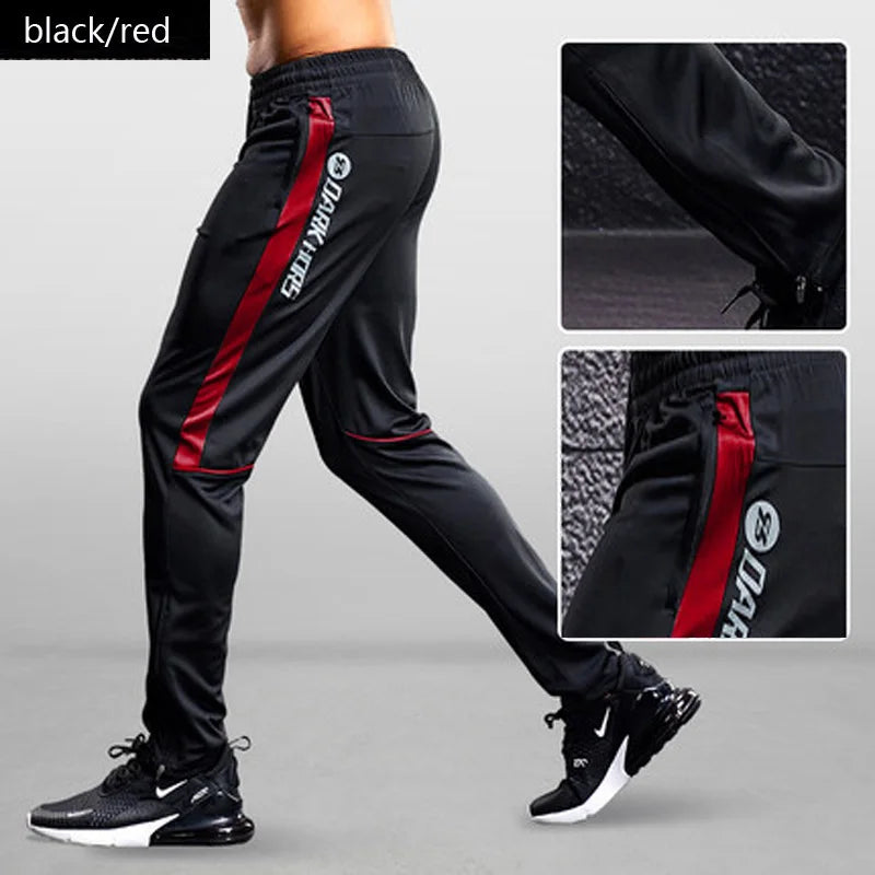 Men’s Sports Jogger Pants – Running & Soccer Training Sweatpants with Zipper Pockets