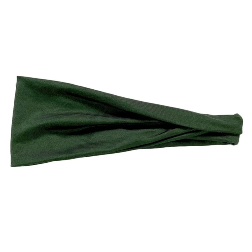 Quick-Dry Sports Headband – Elastic Sweat-Absorbing Fitness Hair Band (1PC)