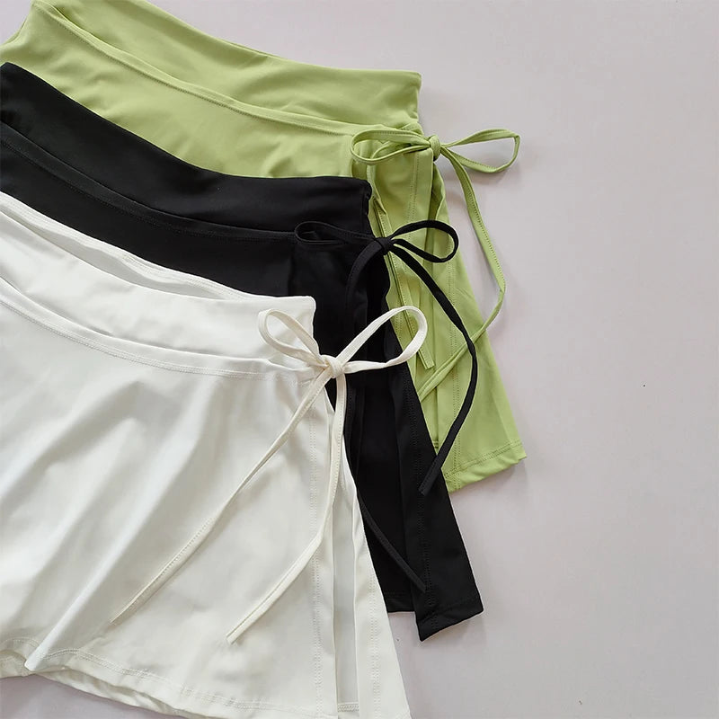 Women’s Sports Yoga Skirt Pants – Quick-Dry Tennis & Pickelball Skirt with Pocket