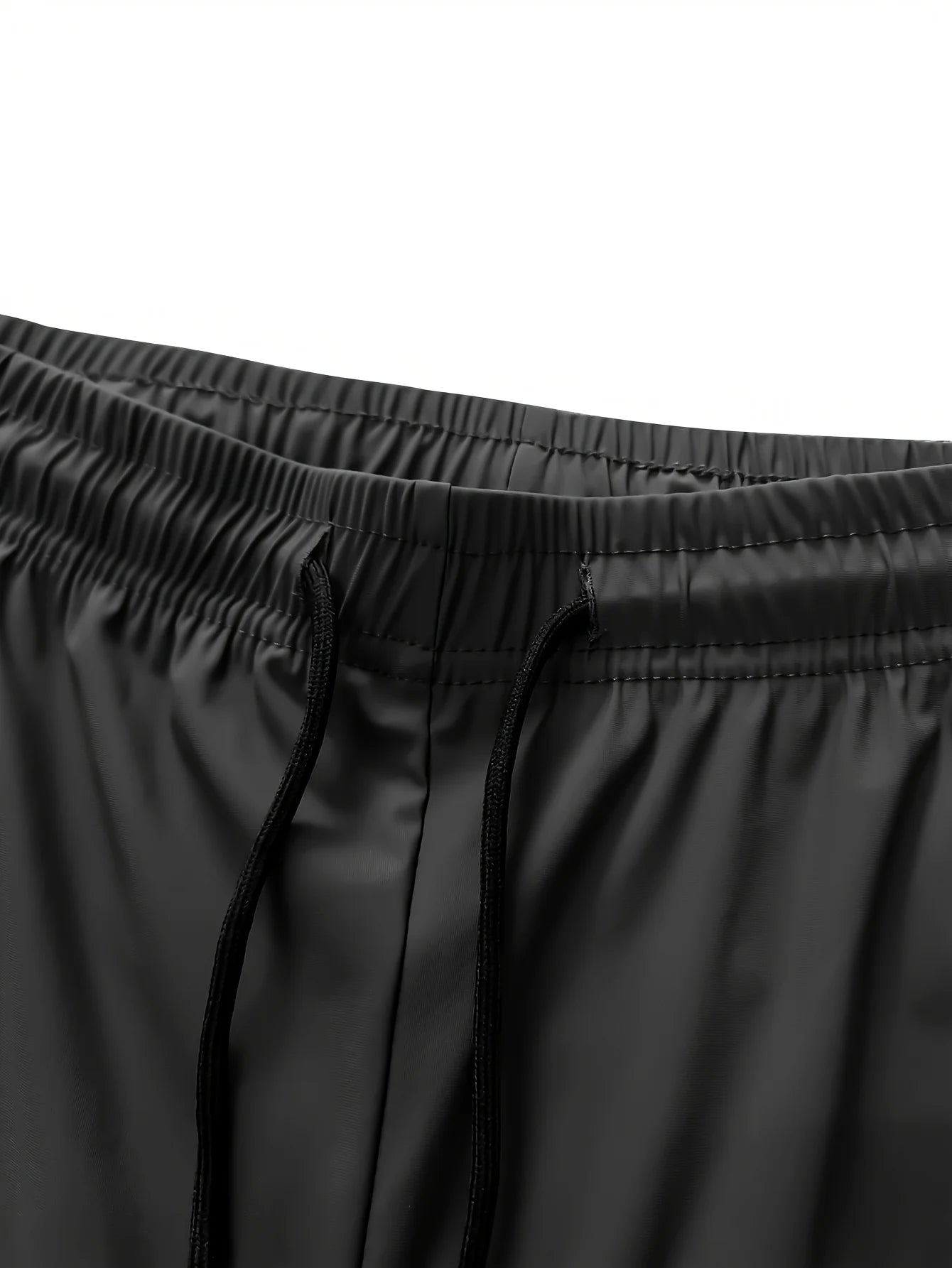 Men’s Ice Silk Stretch Sweatpants – Breathable Jogging Pants with Zipper Pockets