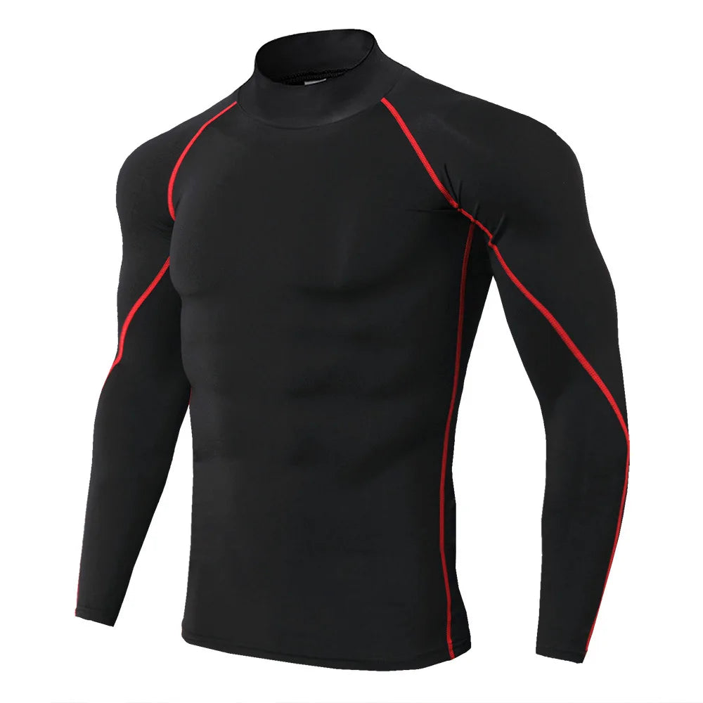 Men’s Long Sleeve Compression T-Shirt – Bodybuilding & Gym Rashguard