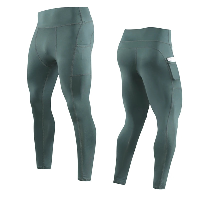 Men’s Compression Sport Pants – Tight Fitness Running & Gym Leggings