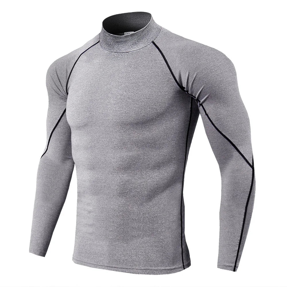 Men’s Long Sleeve Compression T-Shirt – Bodybuilding & Gym Rashguard