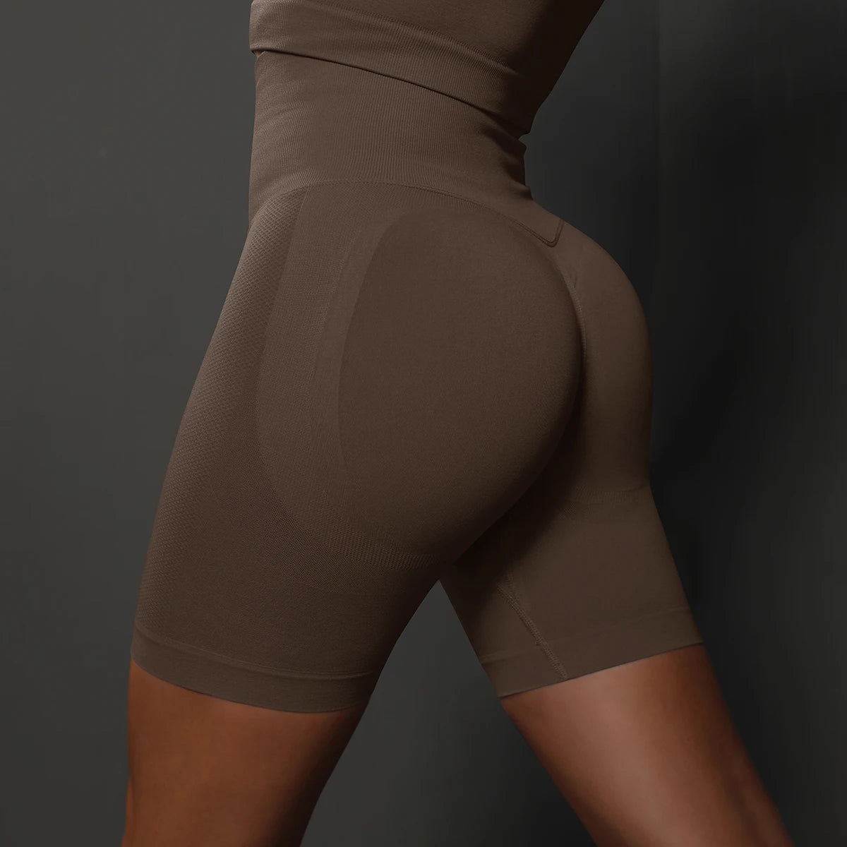 Women’s High-Waist Seamless Yoga & Sports Shorts – Push-Up Gym Workout Shorts